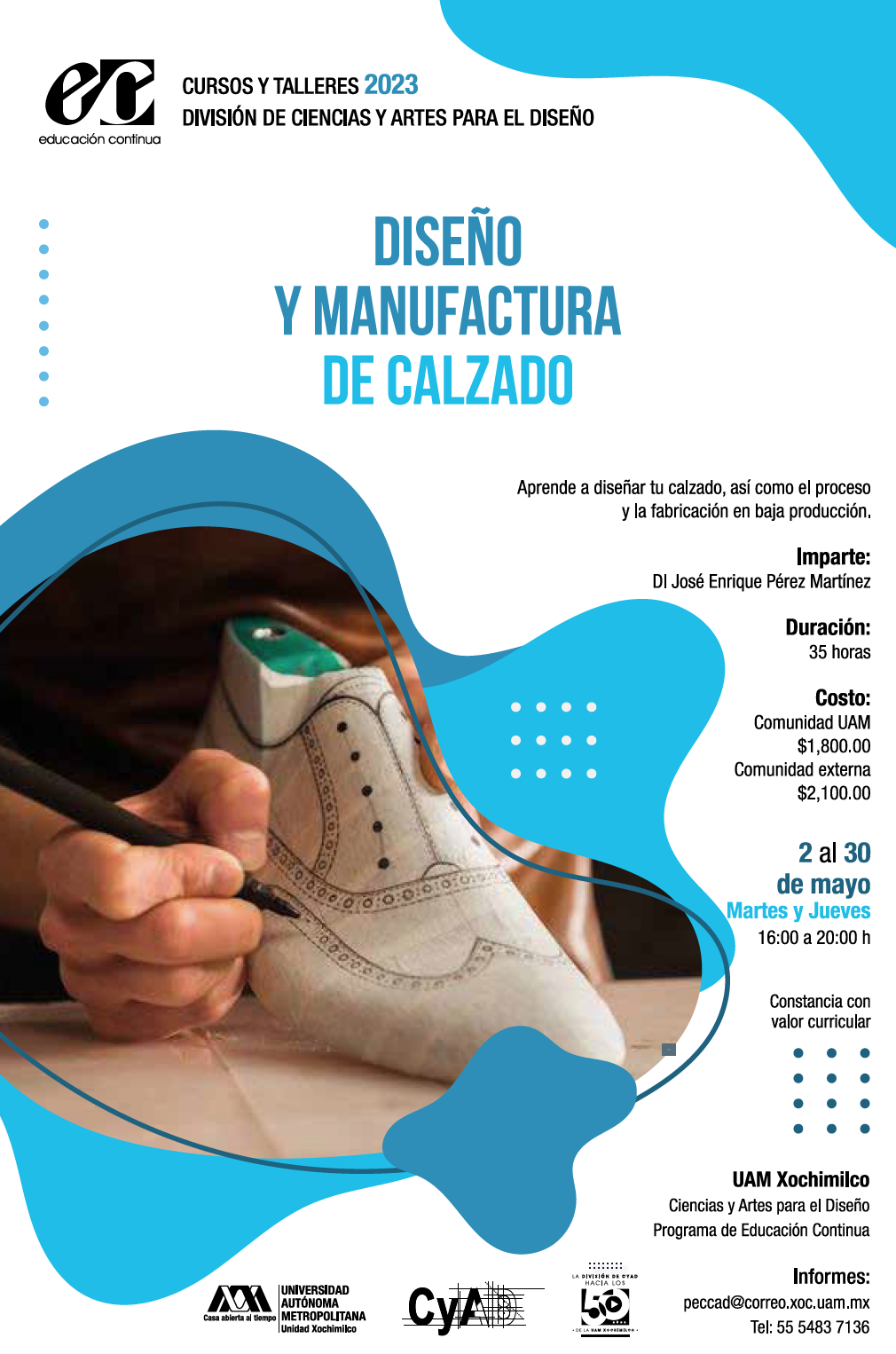 Cartel Diseño y Manufactura de Calzado
