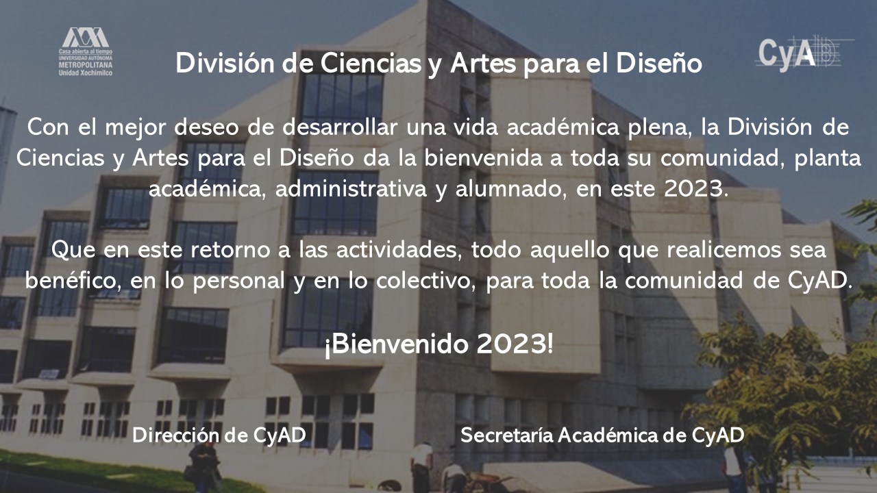 Bienvenida CyAD 2023