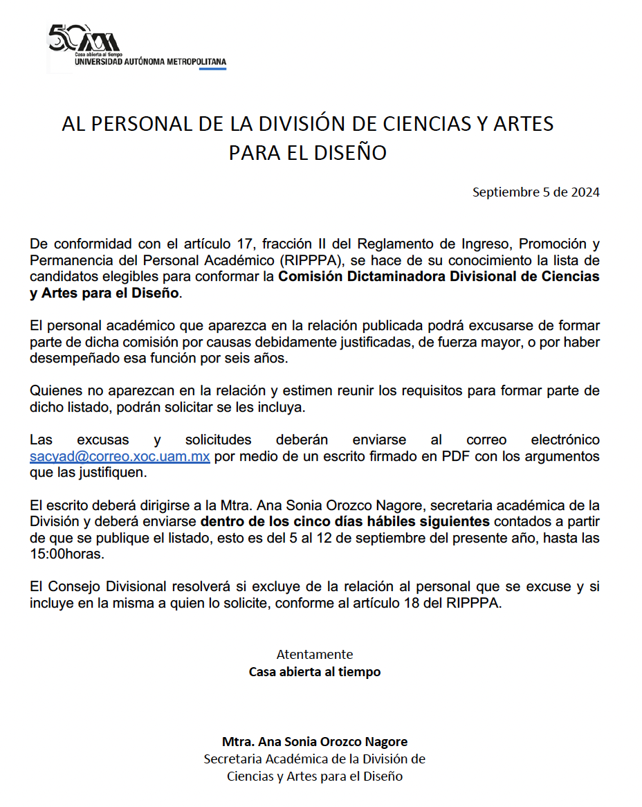 Comisión Dictaminadora Divisional