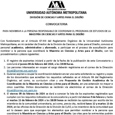 CONVOCATORIA